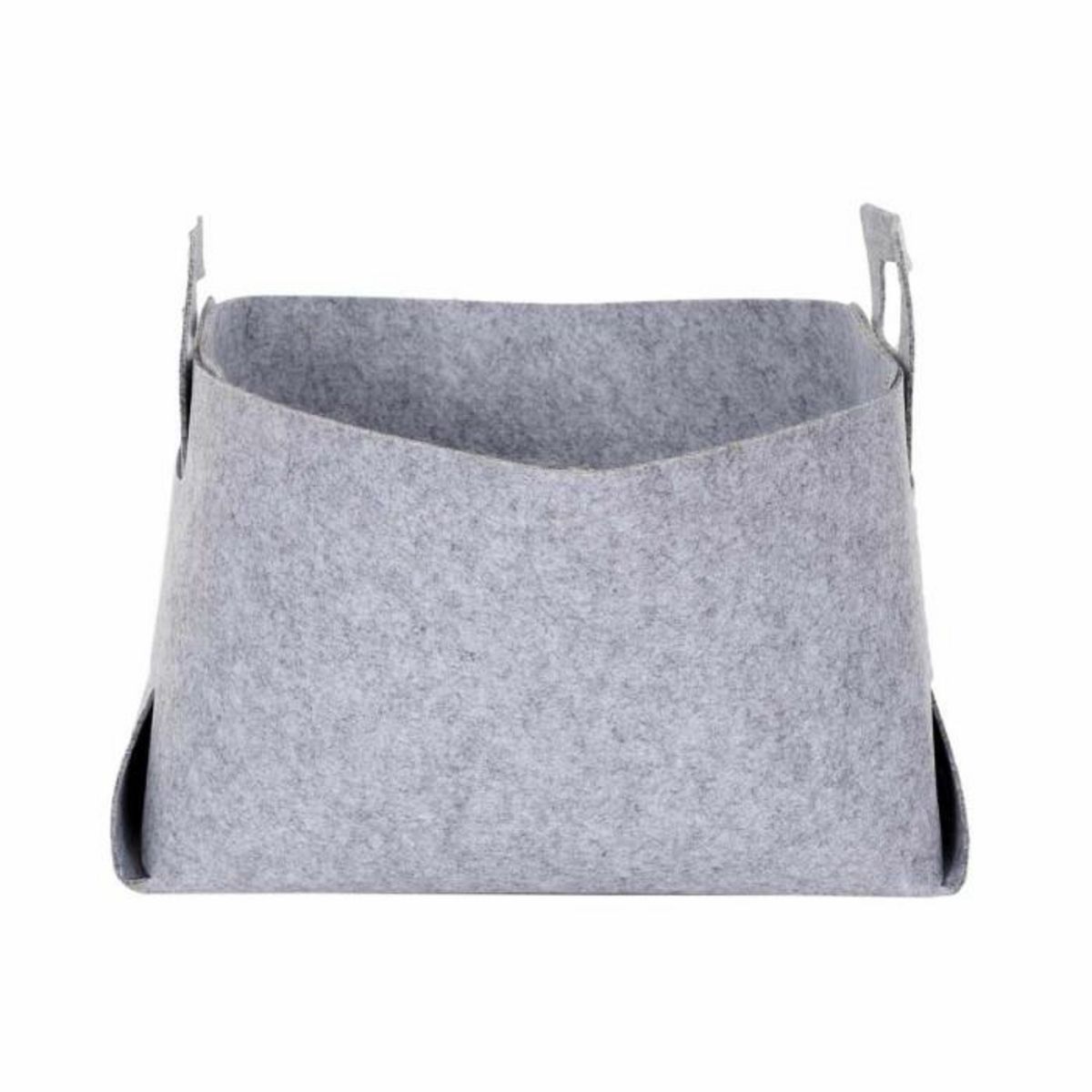 Paris Prix Panier de Rangement  Feutre Pliable  50cm Gris