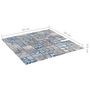 Voir la diapositive 6 : VIDAXL Carreaux mosaïque 11 pcs Gris et bleu 30x30 cm Verre