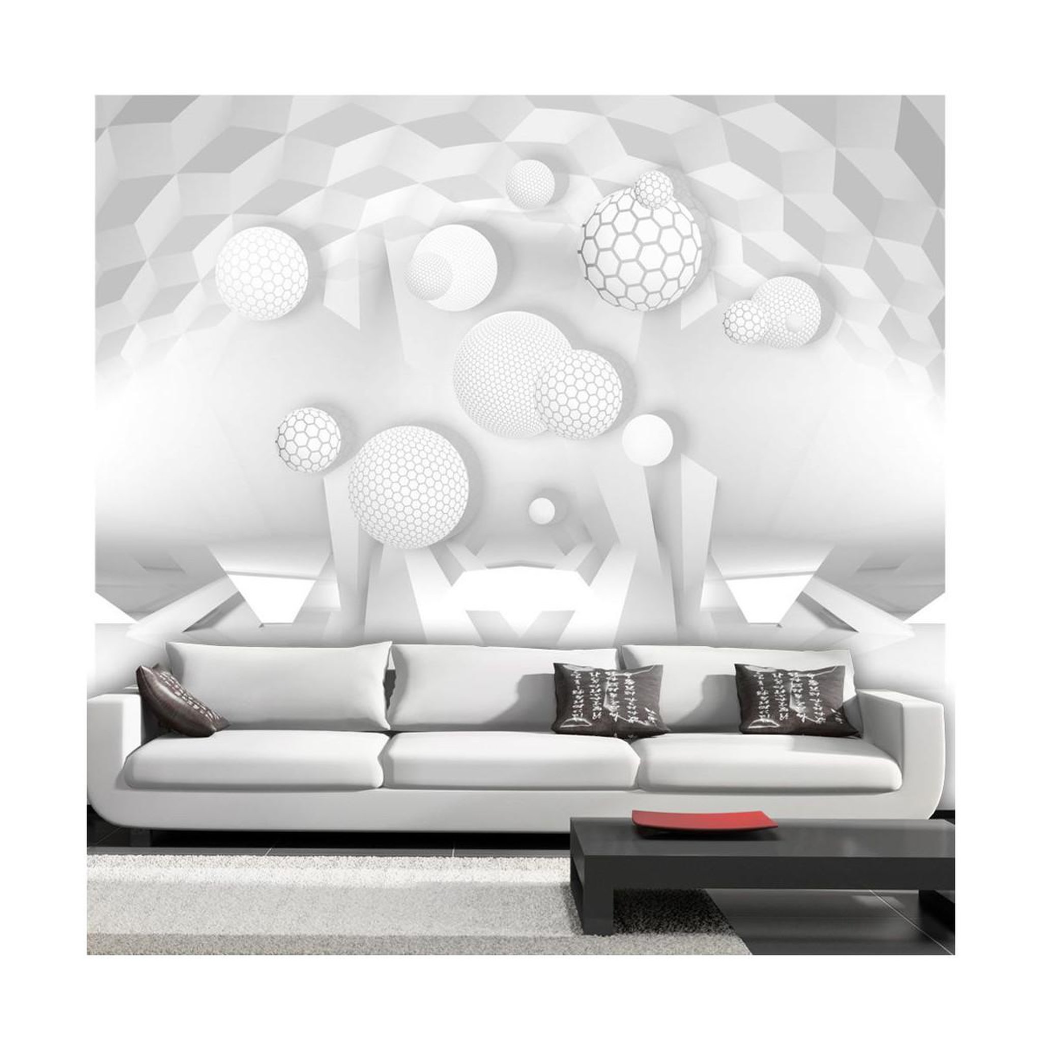 Paris Prix Papier peint  circles in the space. Coloris disponibles : Multicolore