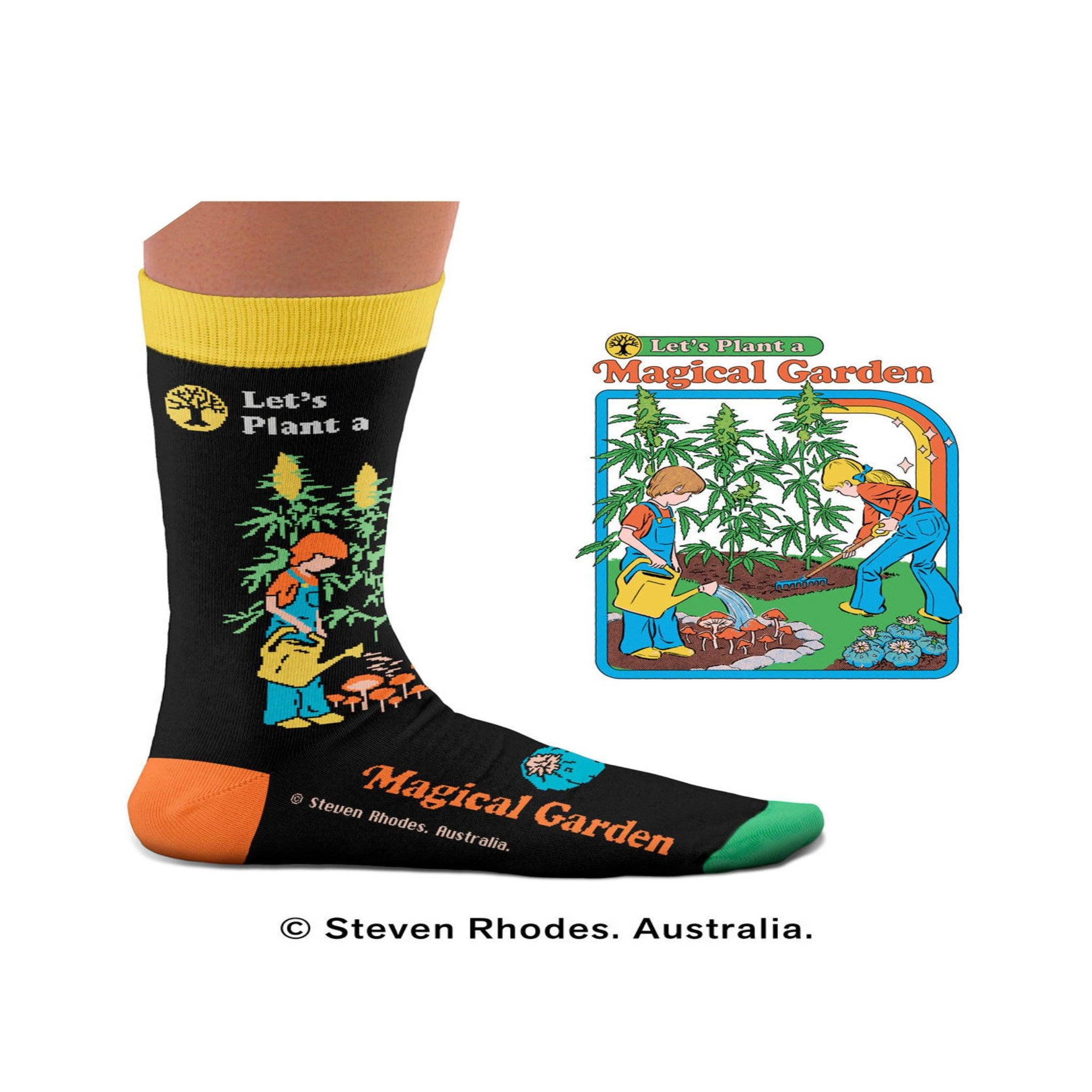 Voir la diapositive 2 : SOCK AFFAIRS Chaussettes magical garden, steven rhodes