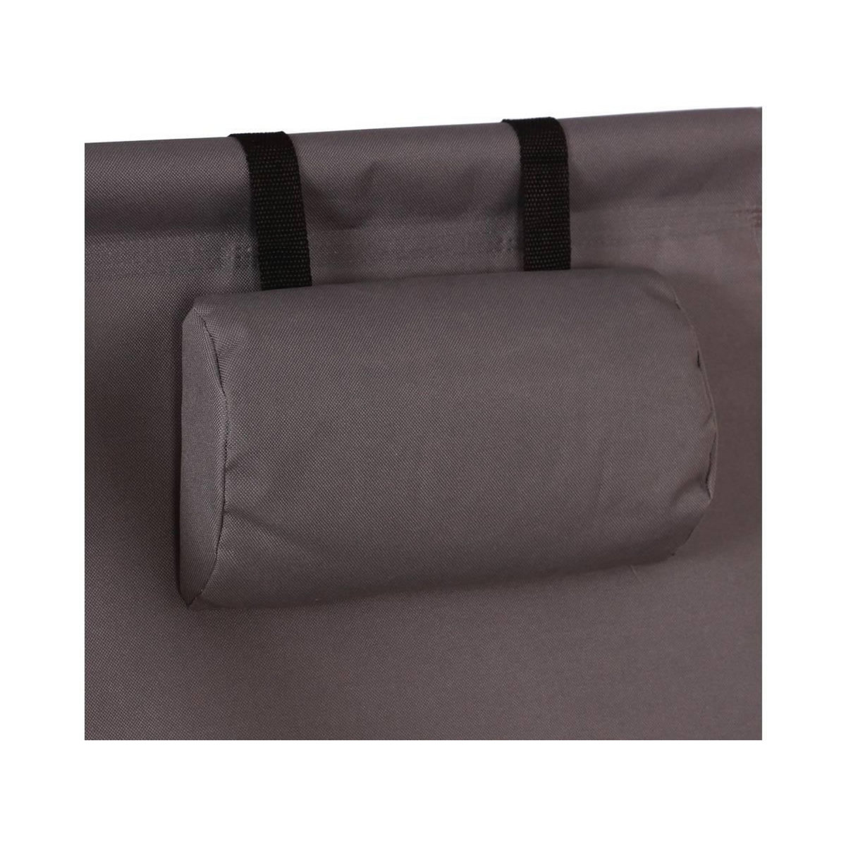 Habitat et Jardin Lot de 2 transat en bois  Chilienne  avec accoudoir - 107 x 56.5 x 81 cm - Gris Foncé