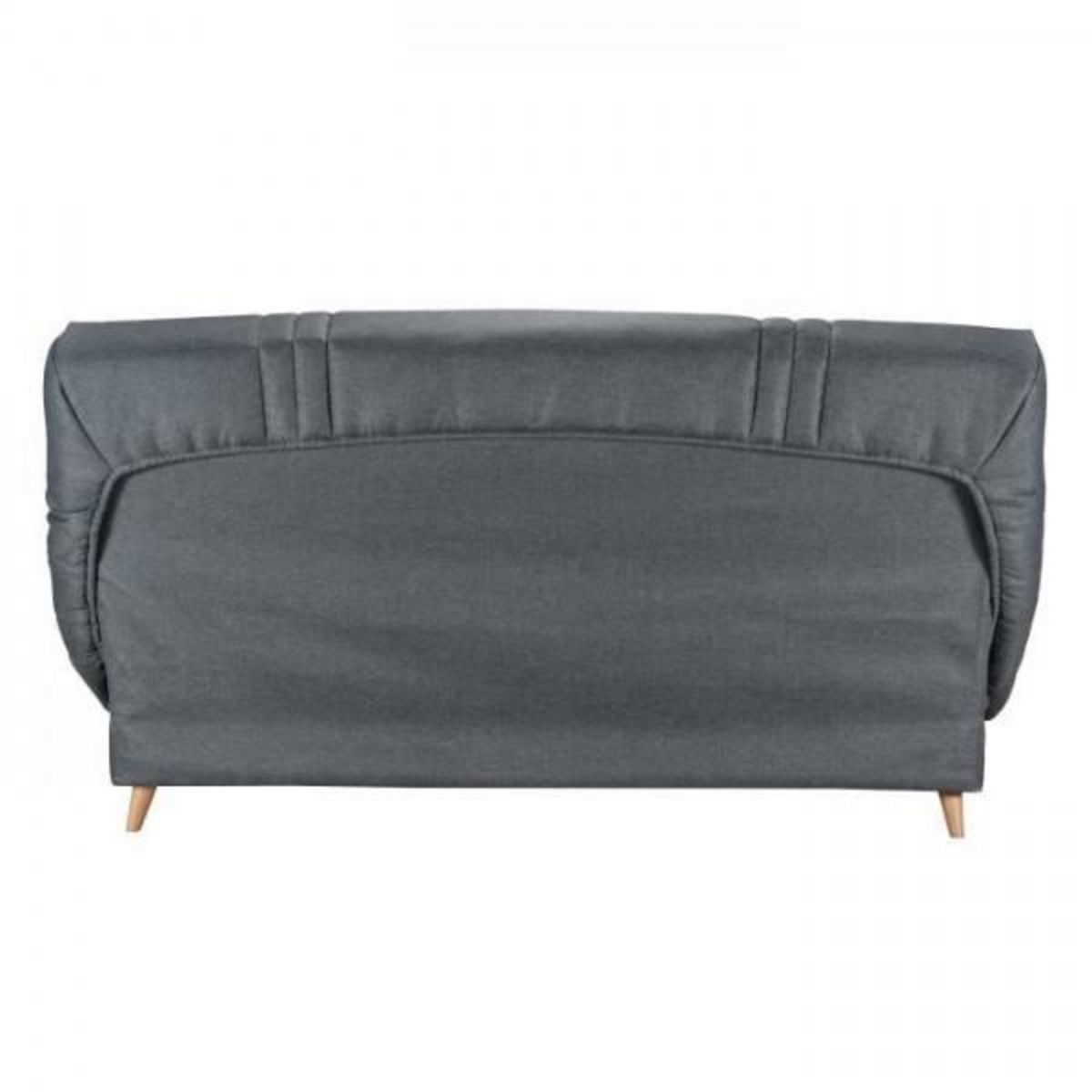 BULTEX COMFORT BULTEX Clic clac 3 places - Tissu anthracite - Made in France - L 192 x P 95 x H 101 - MONA