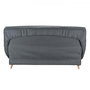 Voir la diapositive 5 : BULTEX COMFORT BULTEX Clic clac 3 places - Tissu anthracite - Made in France - L 192 x P 95 x H 101 - MONA