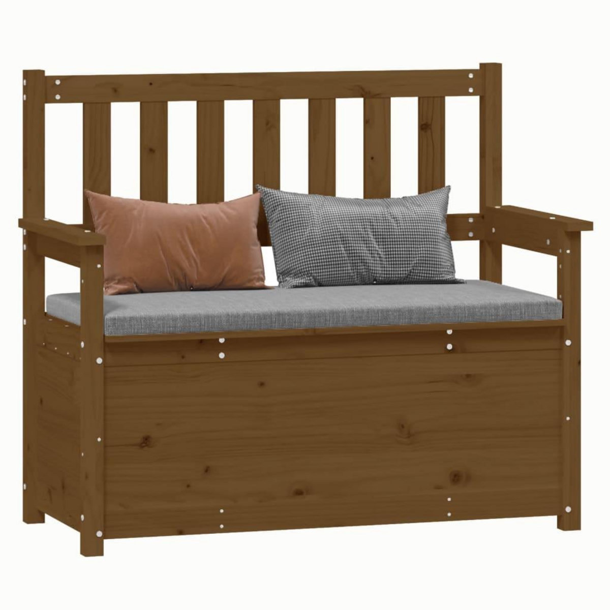 VIDAXL Banc Marron miel 112,5x51,5x96,5 cm Bois de pin massif