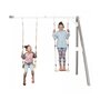 Voir la diapositive 2 : Axi House AXI Portique mural en bois Gris Blanc 2 balançoires 160x244x207cm