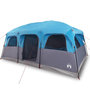 Voir la diapositive 2 : VIDAXL Tente de cabine familiale 9 personnes bleu impermeable