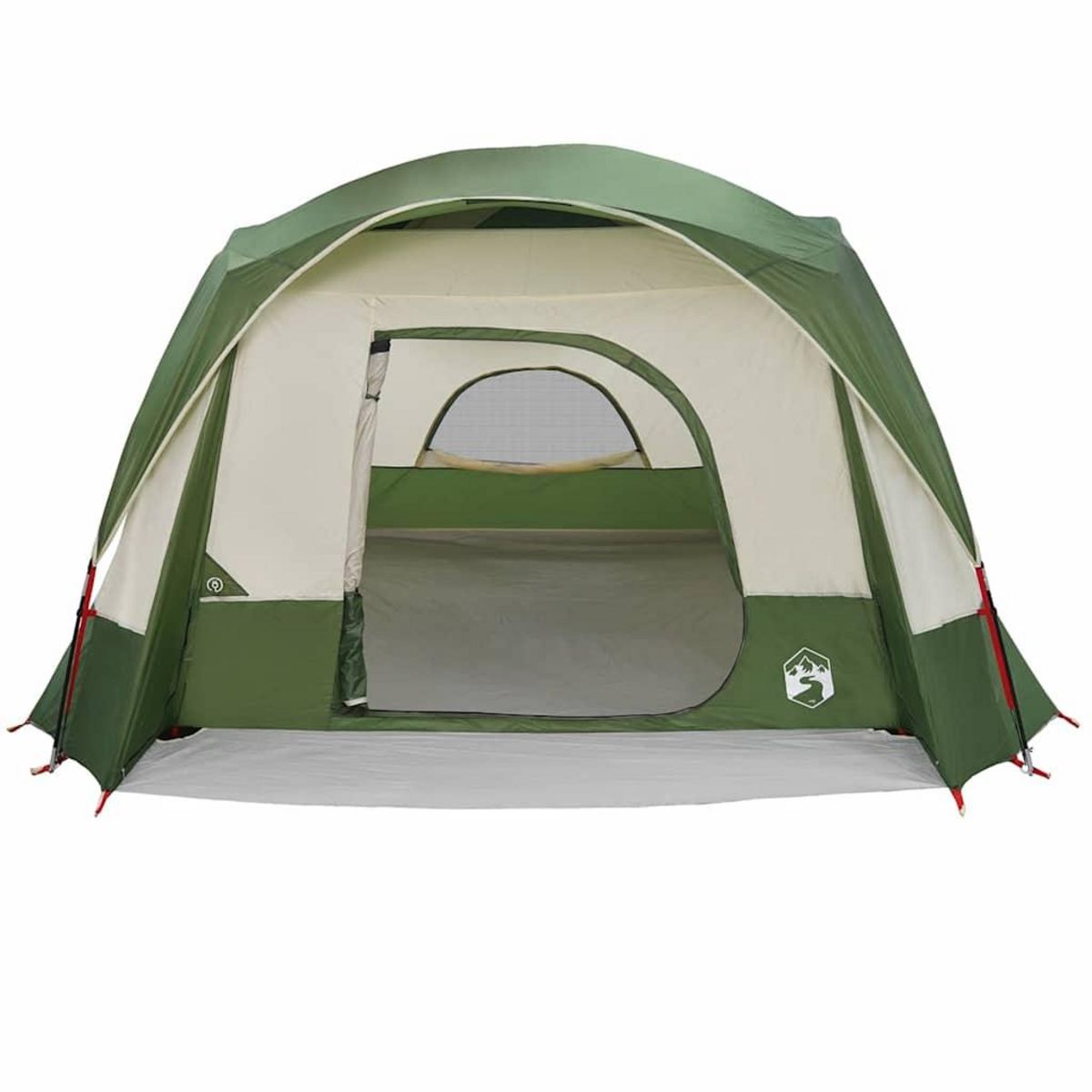 VIDAXL Tente de cabine familiale 6 personnes vert impermeable