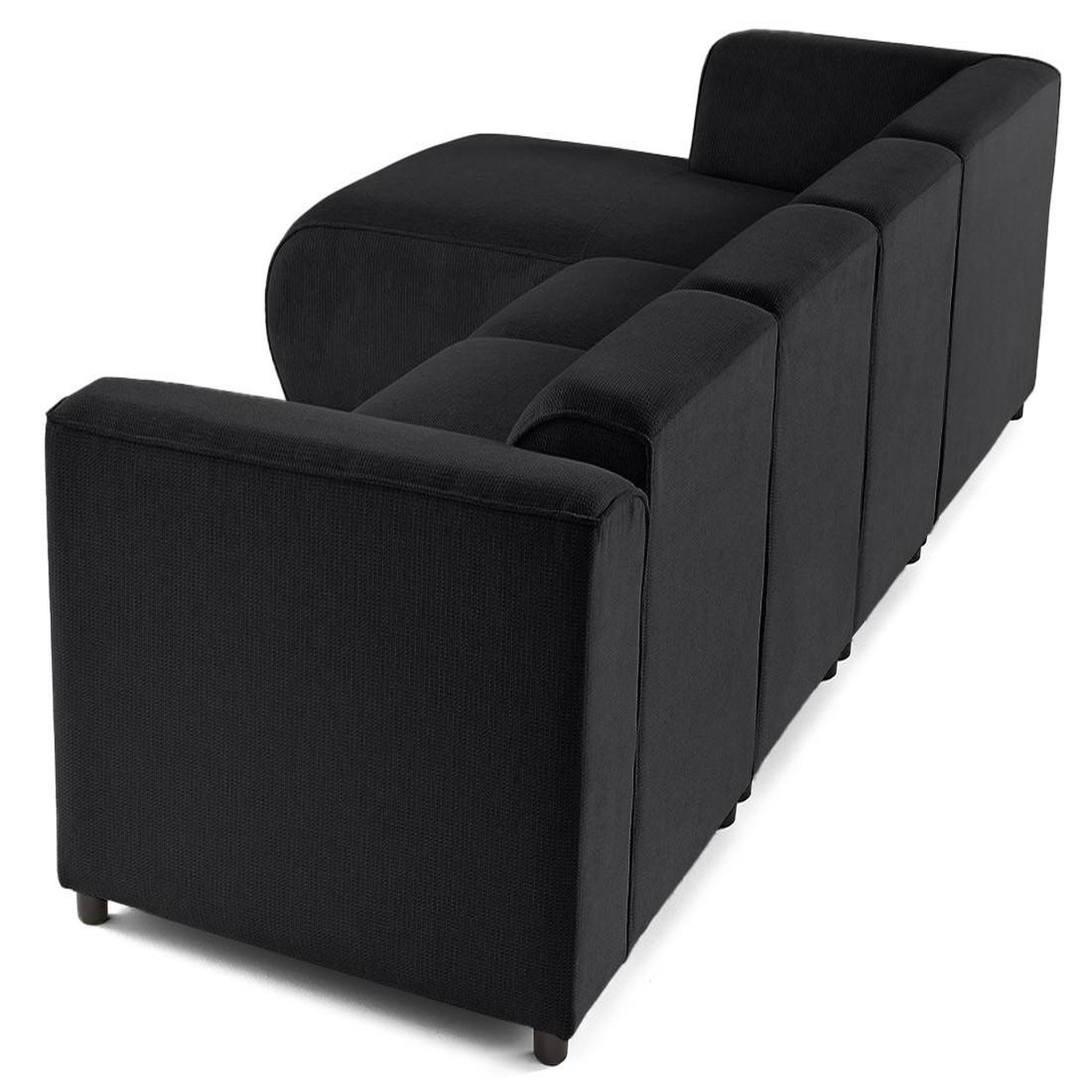 Voir la diapositive 6 : LISA DESIGN Suaro - canapé modulable d'angle gauche 5 places en tissu texturé