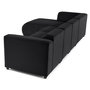 Voir la diapositive 6 : LISA DESIGN Suaro - canapé modulable d'angle gauche 5 places en tissu texturé