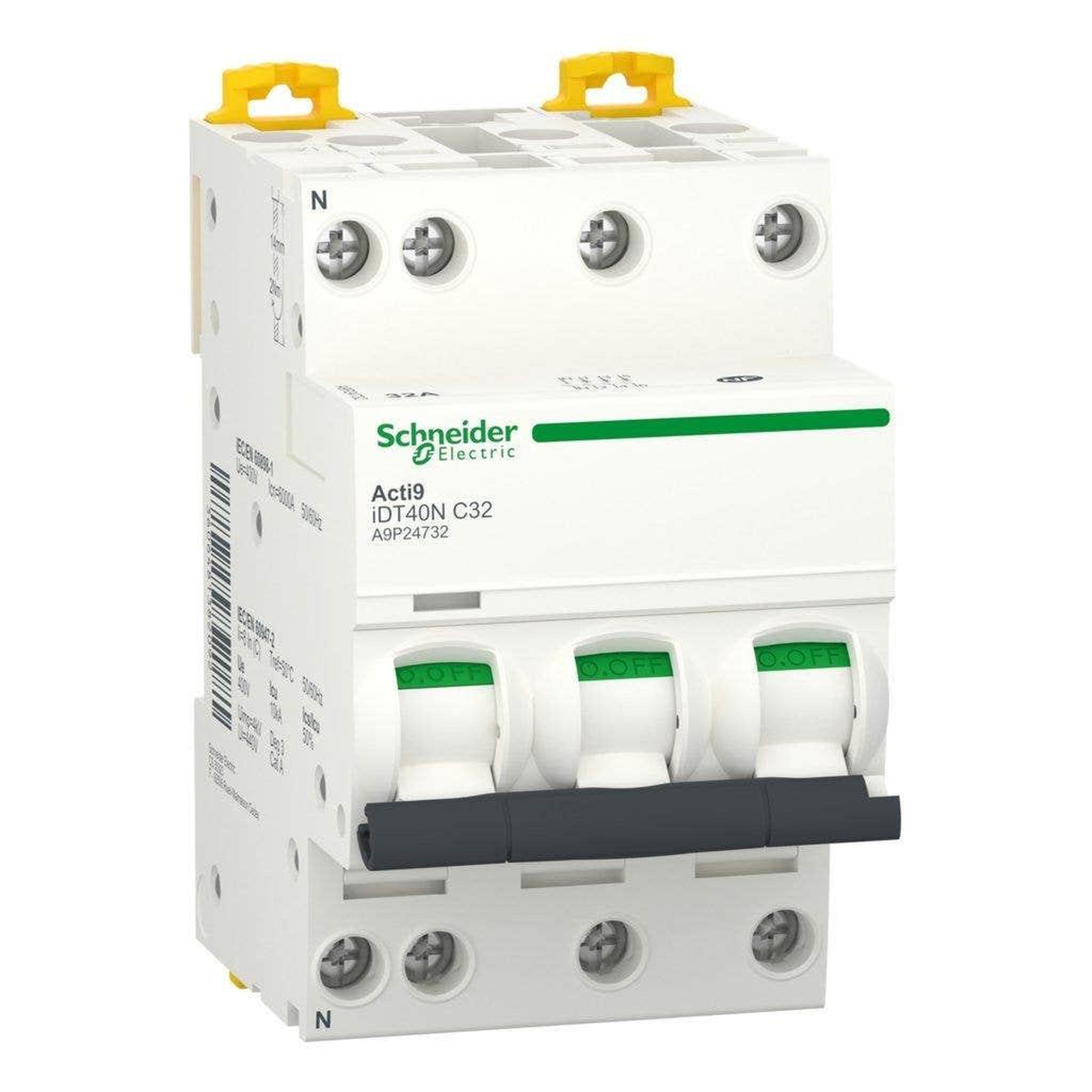 Schneider Electric Disjoncteur idt40n 3p+n - courbe c - 10 ka