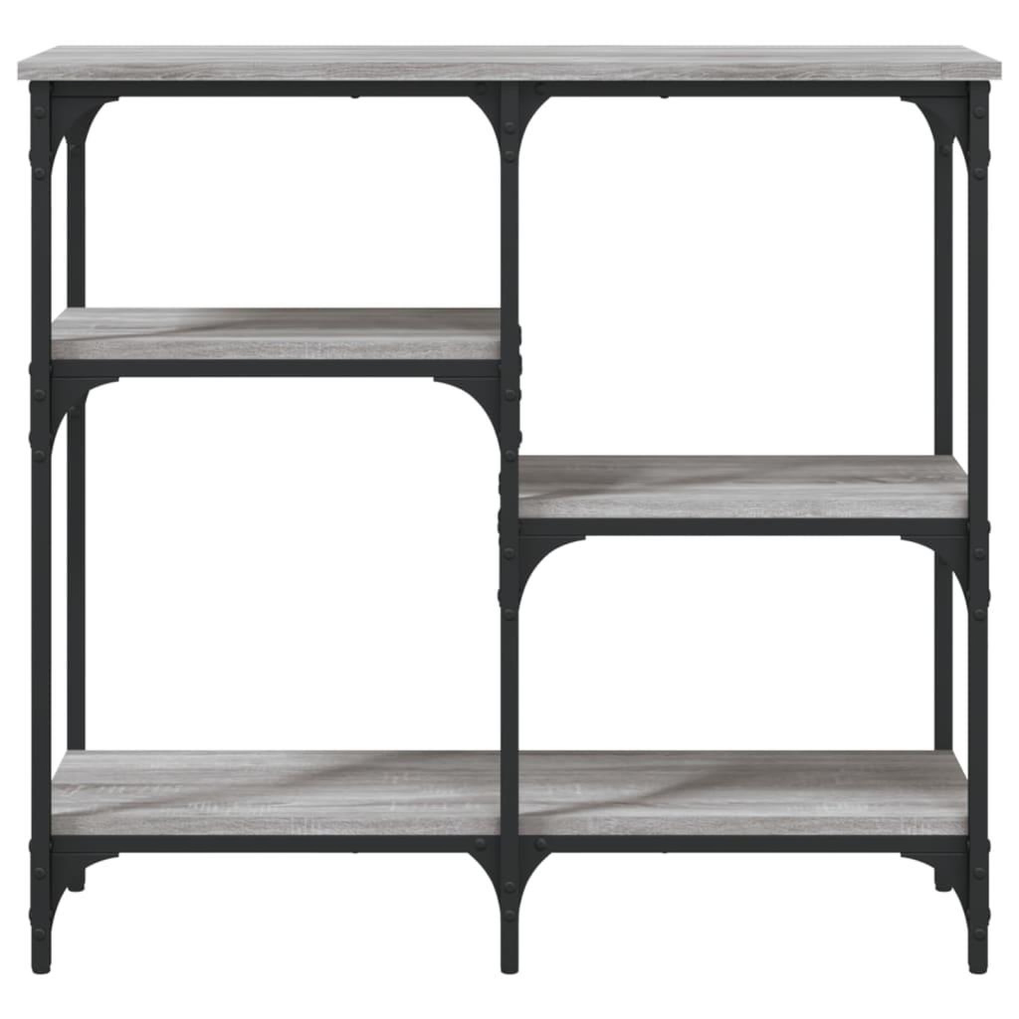 Voir la diapositive 4 : VIDAXL Table console sonoma gris 80x29x75 cm bois d'ingenierie