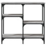 Voir la diapositive 4 : VIDAXL Table console sonoma gris 80x29x75 cm bois d'ingenierie