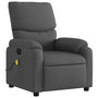 Voir la diapositive 4 : VIDAXL Fauteuil de massage inclinable Gris fonce Tissu
