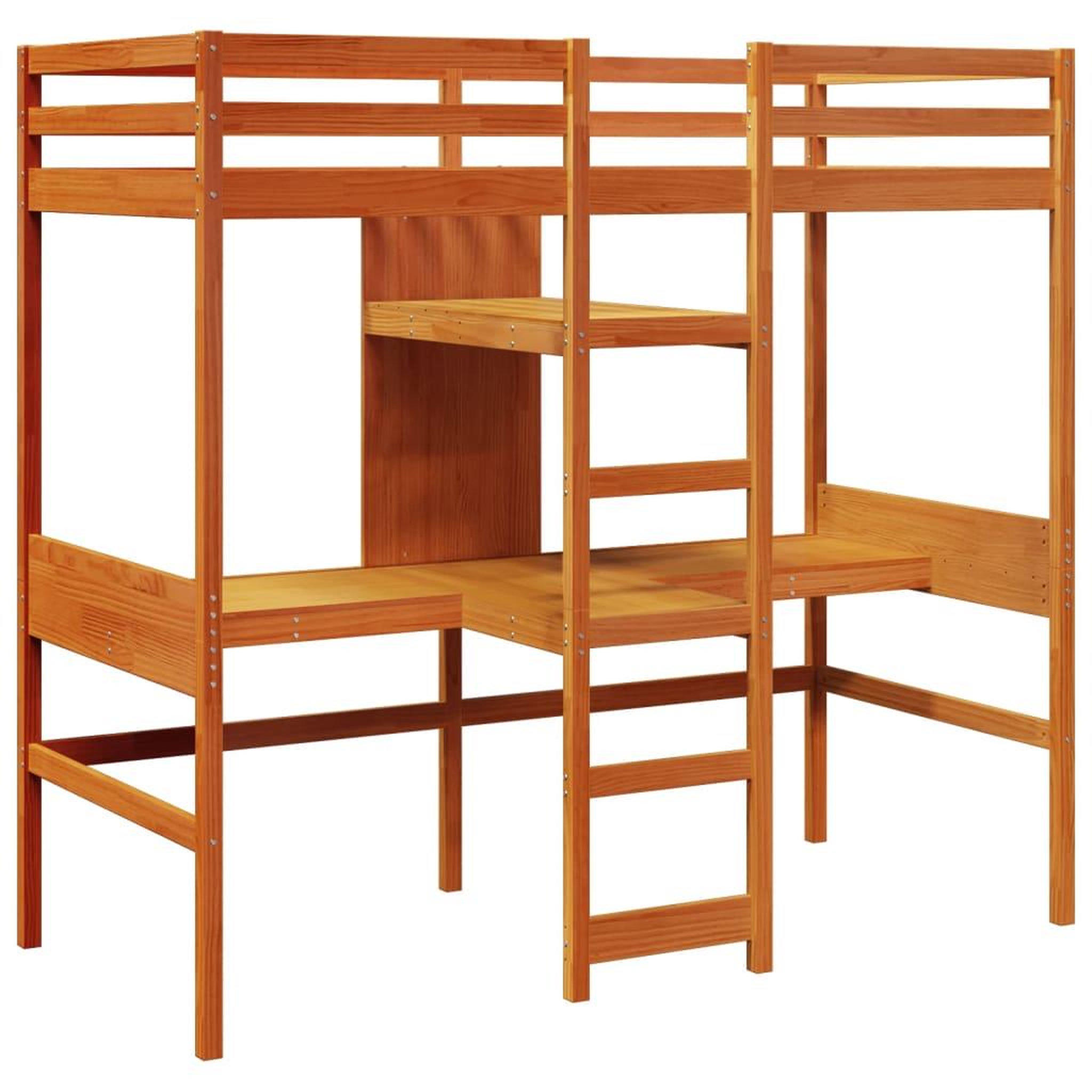 Voir la diapositive 3 : VIDAXL Cadre de lit superpose sans matelas 80x200cm bois de pin massif