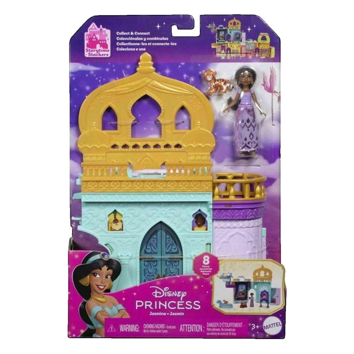DISNEY Maison de poupée Disney Coffret château de Jasmine violet