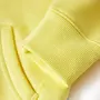 VIDAXL Sweat-shirt a capuche et fermeture eclair pour enfants jaune clair 140