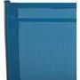 GARDENSTAR Fauteuil de jardin empilable - Acier/textilène - Bleu azur