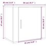 Voir la diapositive 6 : VIDAXL Tables de chevet murales 2 pcs Noir 50x30x47 cm