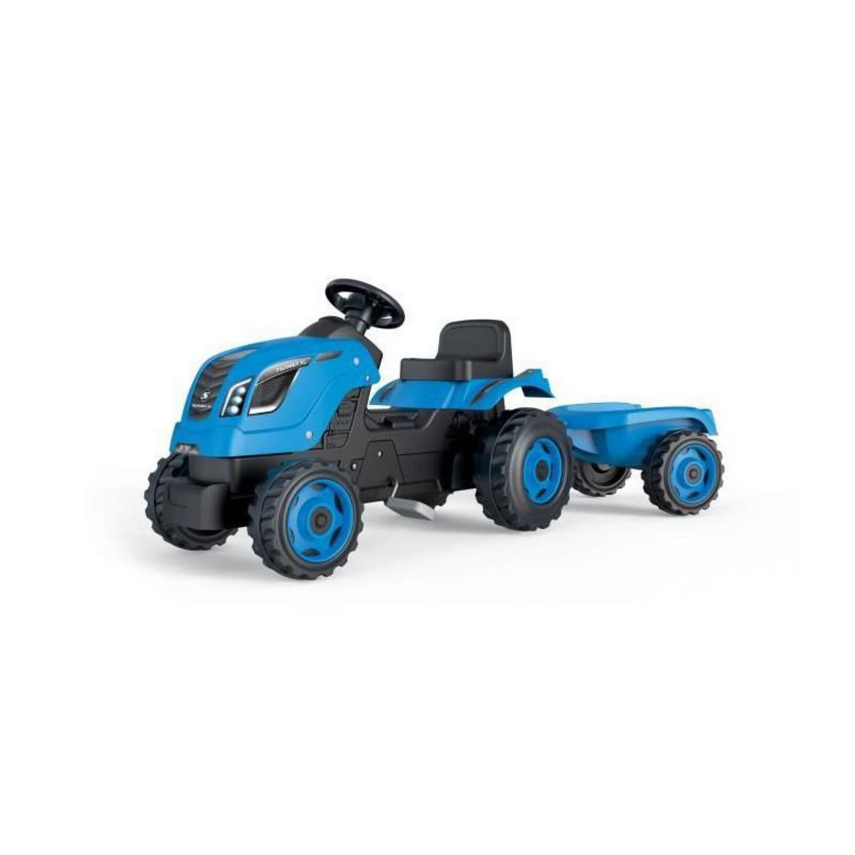 SMOBY SMOBY Tracteur a pédales Farmer XL + Remorque - Bleu