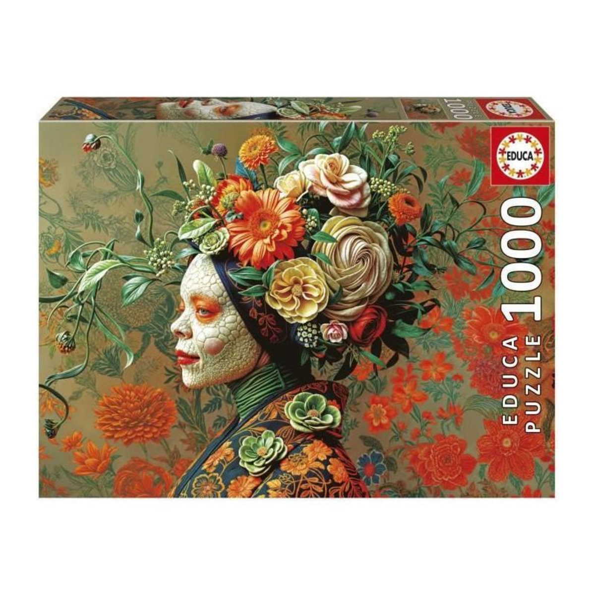 EDUCA Puzzle - EDUCA - Reine Lézard - 1000 pieces - 48x68 cm - Pour adultes a partir de 12 ans