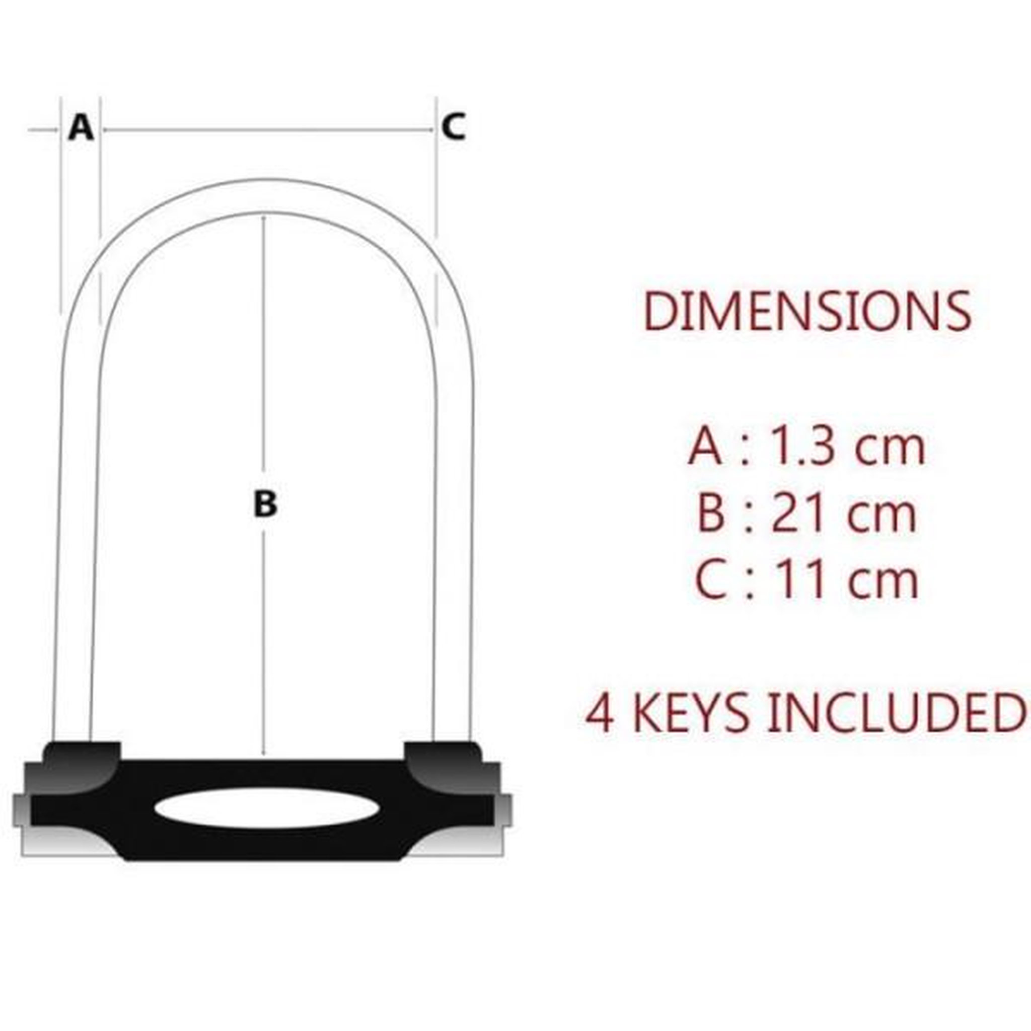 Voir la diapositive 4 : Master lock MASTER LOCK Antivol Vélo U [A Clé] [Support de Vélo Universel] [Antivol Certifié] [Rouge] 8195EURDPROCOLR