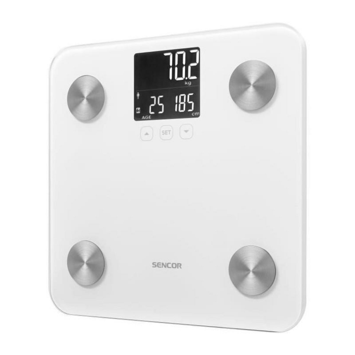 SENCO Balance pese-personne - SENCOR - SBS 6025WH - Ecran LCD - Blanc