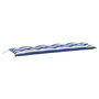 Voir la diapositive 4 : VIDAXL Coussins de banc de jardin lot de 2 rayures bleues et blanches