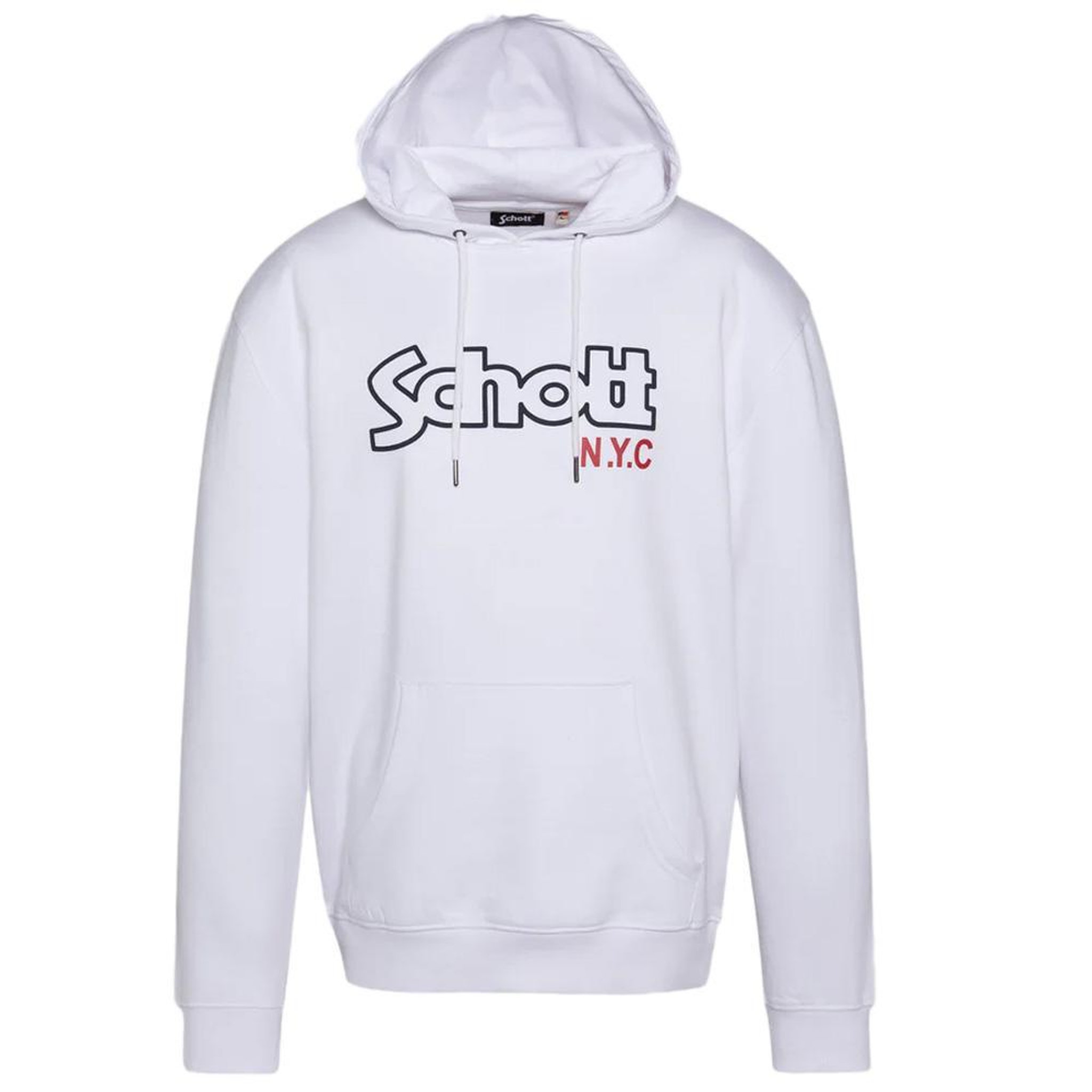 Schott Sweat à Capuche Blanc Homme Schott Sidney. Coloris disponibles : Blanc