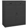 Voir la diapositive 1 : VIDAXL Armoire de bureau Anthracite 90x40x102 cm Acier