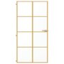 Voir la diapositive 3 : VIDAXL Porte interieure mince dore verre trempe aluminium