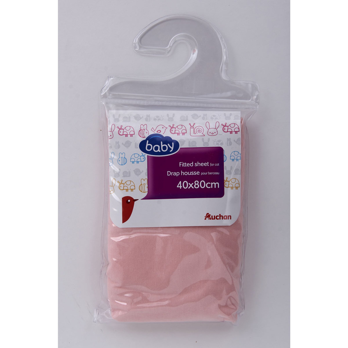 AUCHAN BABY Drap housse Jersey 
