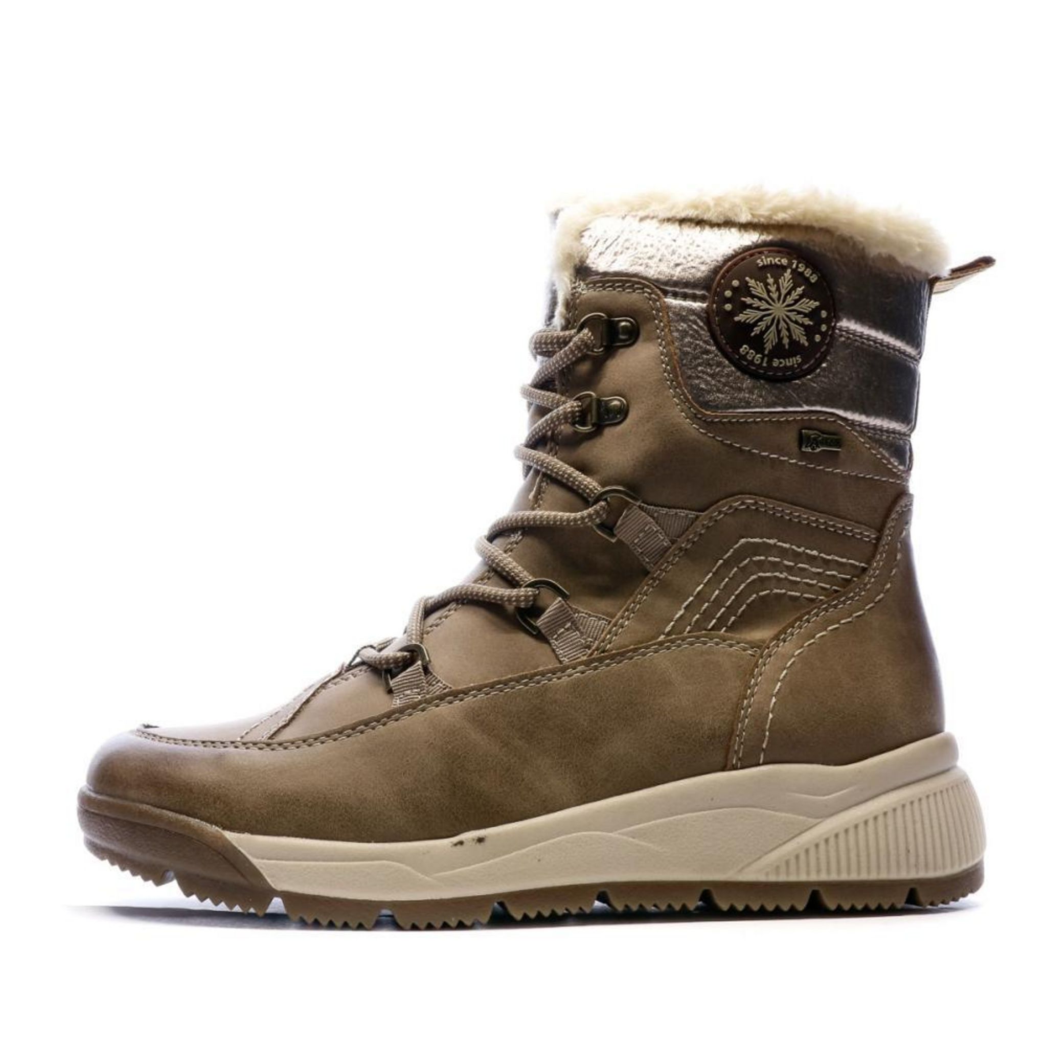 Bottes Après-ski Tecnica Fourrure De Chèvre Vintage - Taille 7.5, Doublure Sherpa, état Excellent