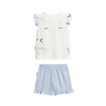 Petit Béguin Pyjama enfant 2 pièces manches courtes Tiana. Coloris disponibles : Beige