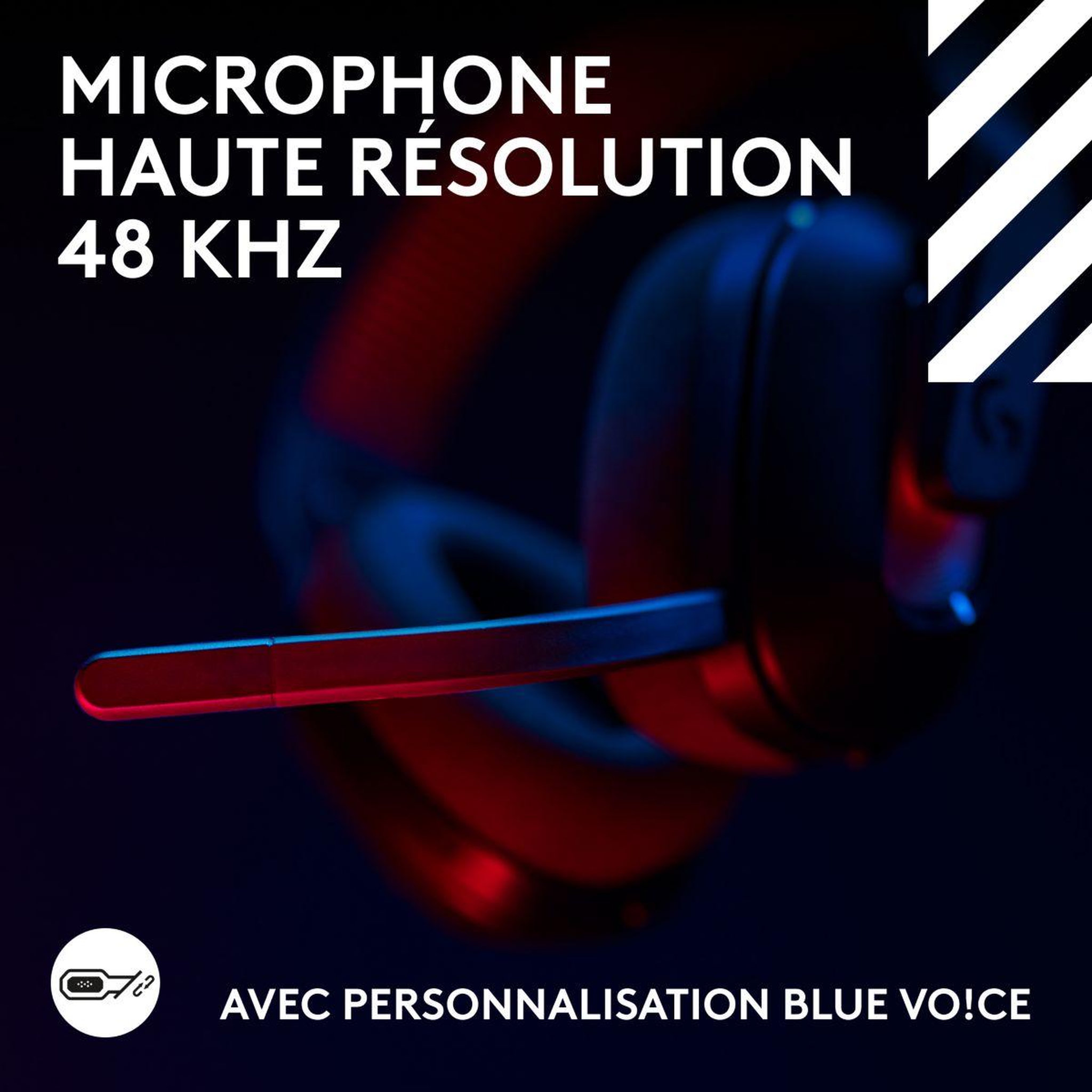 Voir la diapositive 4 : Logitech Casque gamer A20X Noir + base