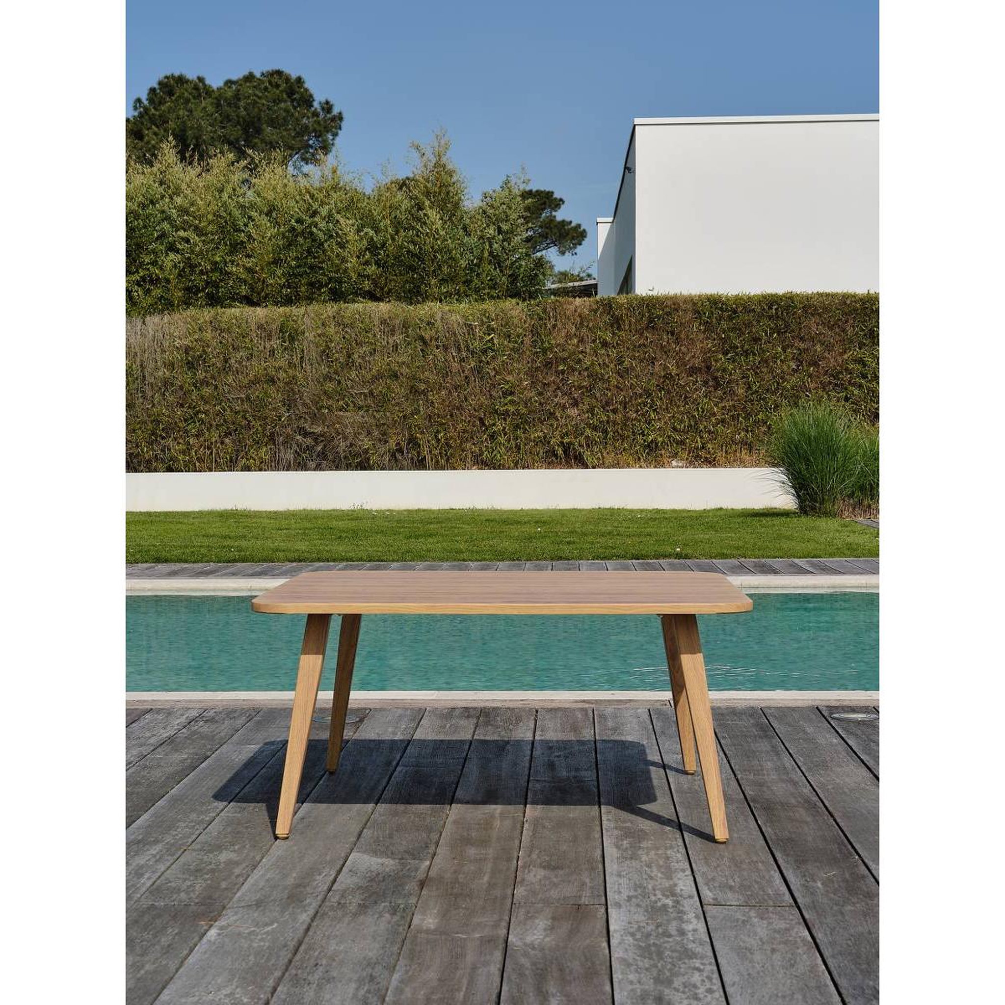 Voir la diapositive 6 : DCB GARDEN Salon de Jardin 5 Places  Ibarra  190cm Naturel & Écru