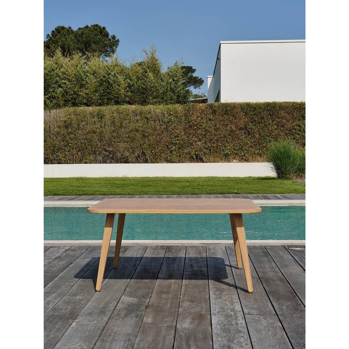 Paris Prix Salon de Jardin 5 Places  Ibarra  190cm Naturel & Écru