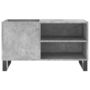 Voir la diapositive 4 : VIDAXL Armoire a disques gris beton 85x38x48 cm bois d'ingenierie