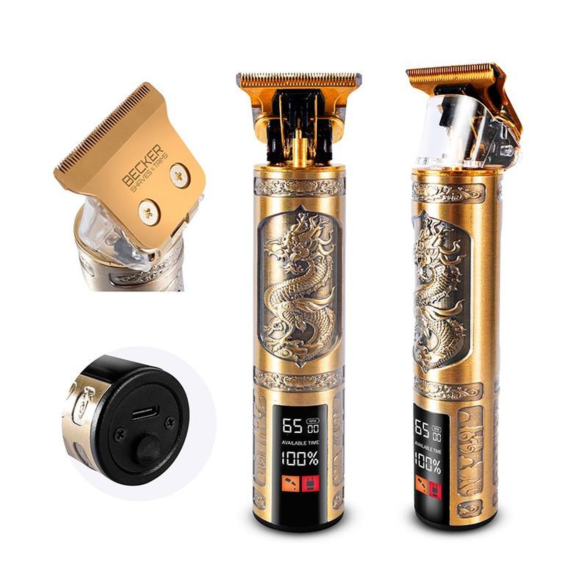 Voir la diapositive 6 : BECKER SHAVES ET TRIMS Kit De Tondeuses Sans Fil Avec Trousse De Voyage Barber Lab Becker