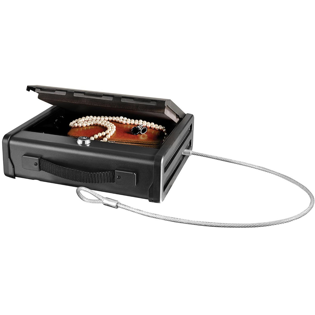 Master lock Petit Coffre-fort [A Clé] [Avec Câble] PP1KML – Idéal pour chéquiers, argent, bijoux, passeports...