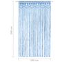 Voir la diapositive 5 : VIDAXL Rideau en macrame Bleu 140x240 cm Coton