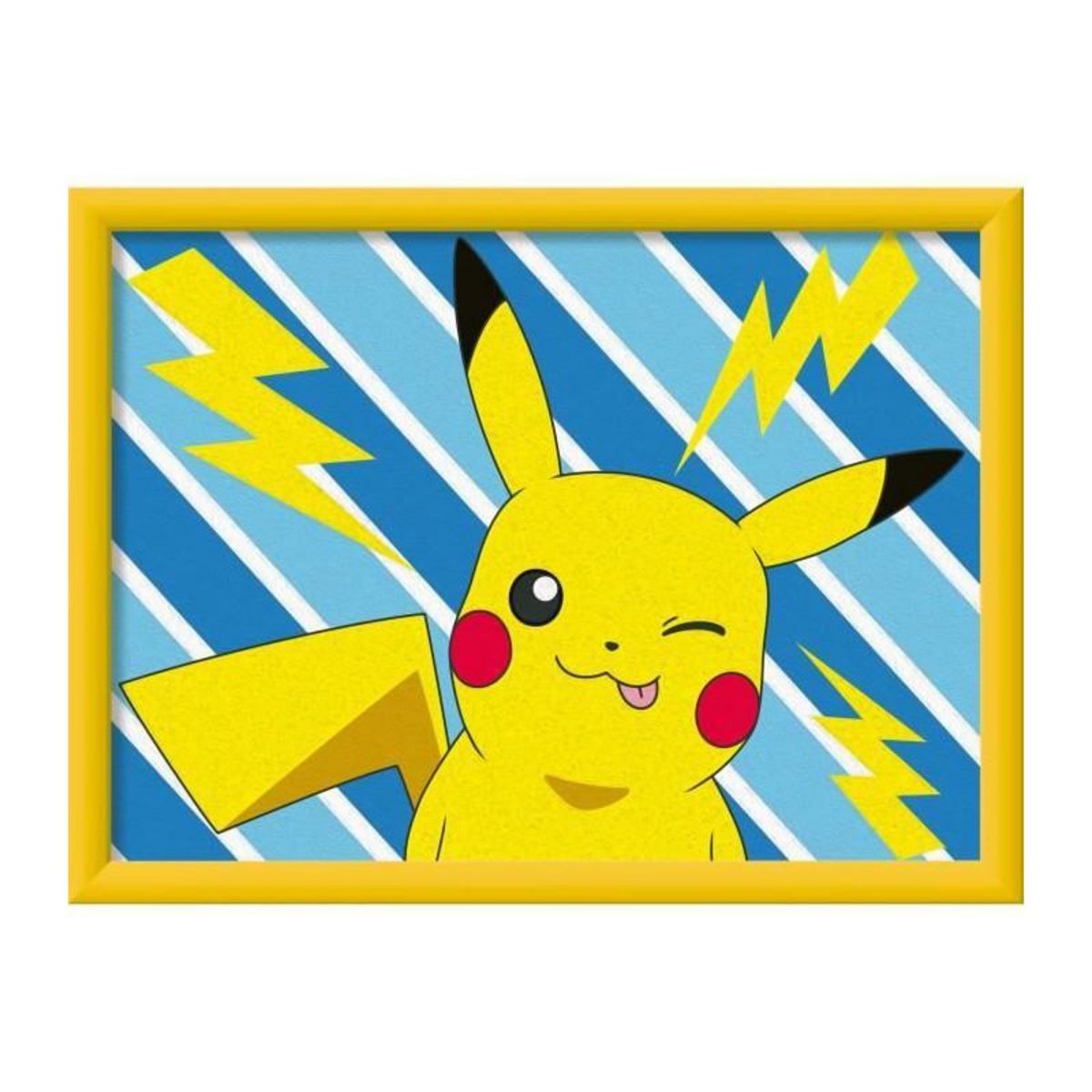 RAVENSBURGER CreArt Kids 18x24cm Pikachu Éclair, Kit de peinture par numéros Numéro d'Art, Des 7 ans, 25905, Ravensburger