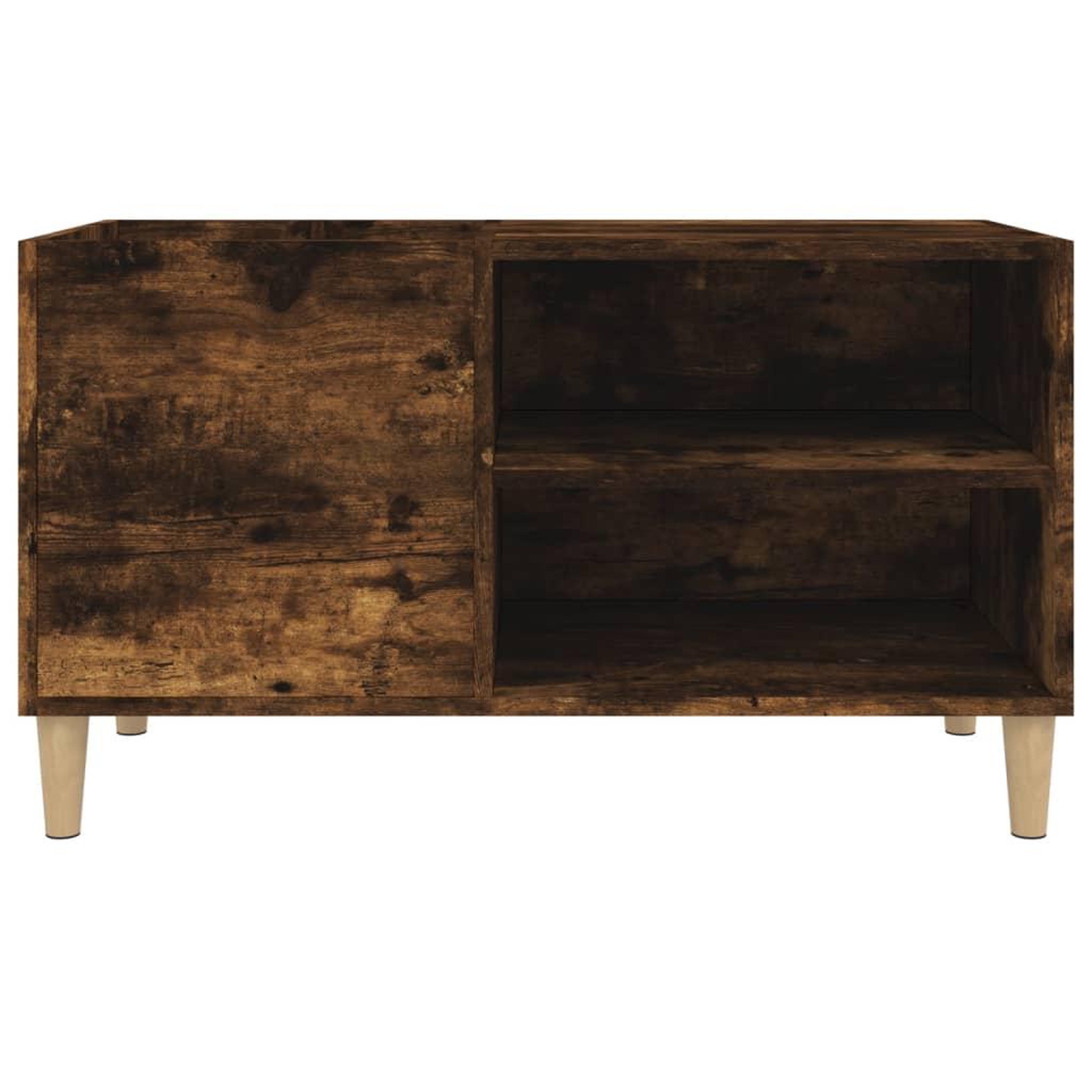 Voir la diapositive 5 : VIDAXL Armoire a disques chene fume 84,5x38x48 cm bois d'ingenierie