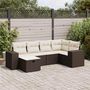 Voir la diapositive 1 : VIDAXL Salon de jardin avec coussins 6 pcs marron resine tressee