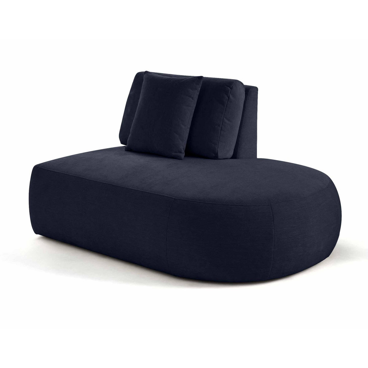 LISA DESIGN Santorini - module d'assise droit - en tissu texturé