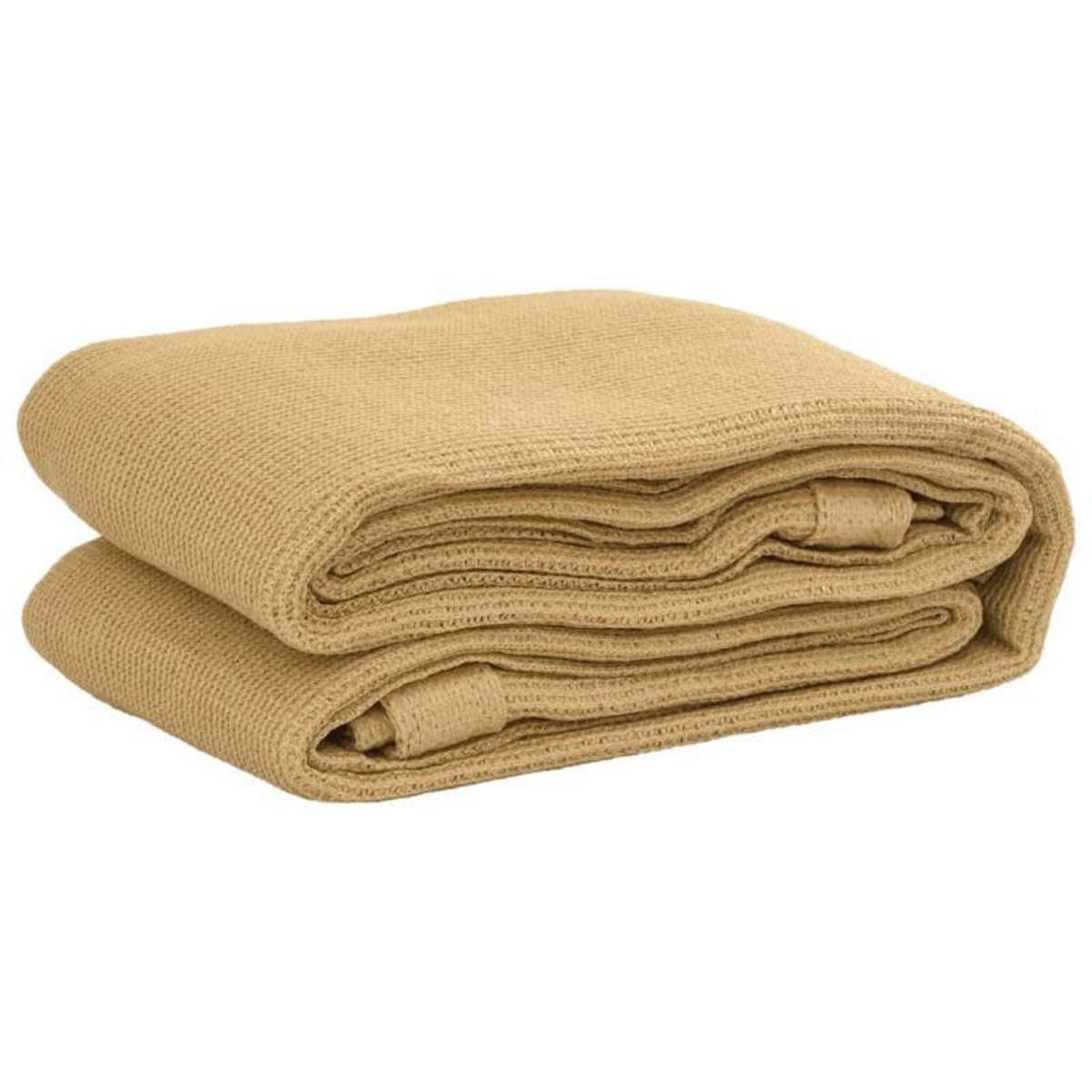 VIDAXL Tapis de tente sable 250x500 cm PEHD