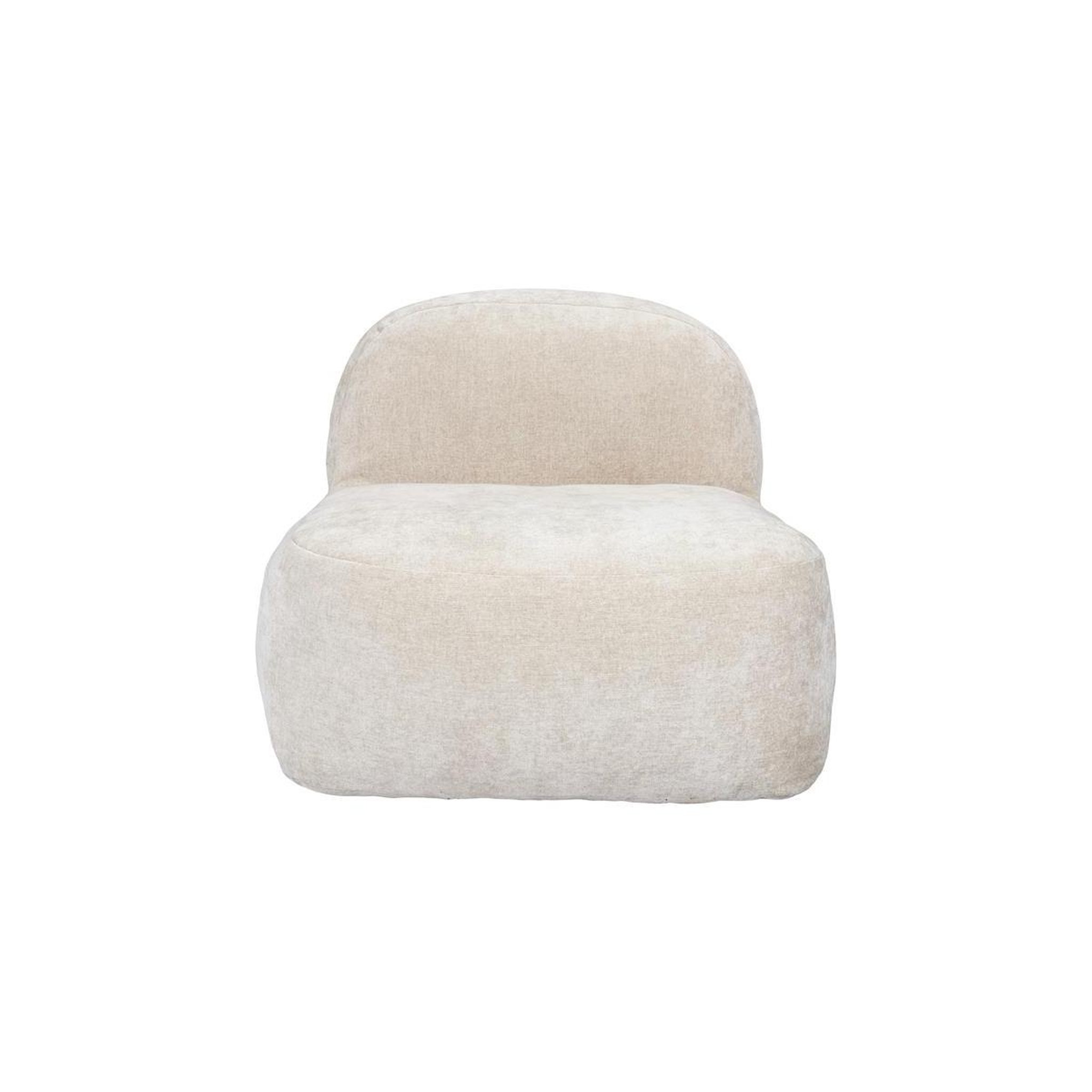Voir la diapositive 2 : The Home Deco Factory Fauteuil compressé design  emilia  85cm beige