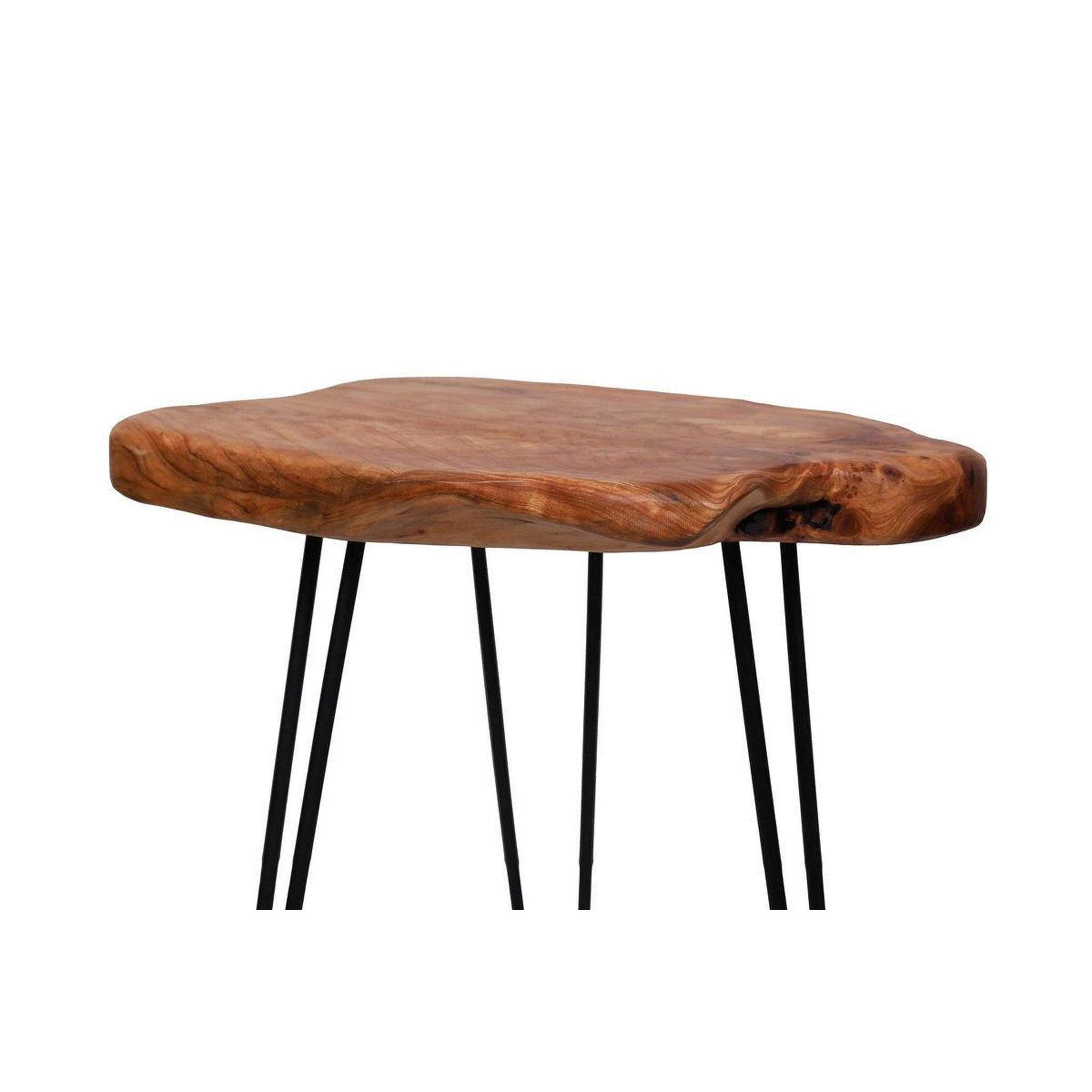 Voir la diapositive 2 : Paris Prix Table d'Appoint en Bois  Woody 110  52cm Naturel