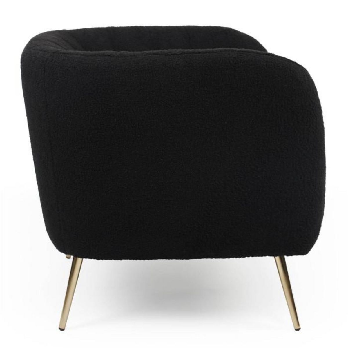 Paris Prix Fauteuil Design Bouclette  Reuben  75cm Noir