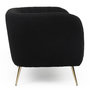 Voir la diapositive 3 : Paris Prix Fauteuil Design Bouclette  Reuben  75cm Noir
