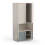 Voir la diapositive 5 : Armoire enfant 4 portes 1 niches L89cm NOLAN